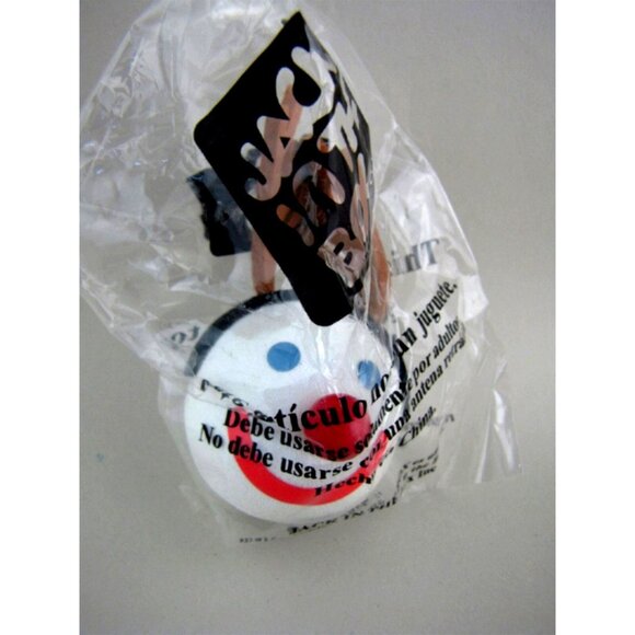 Antenna Topper Ball Rudolph Red Nose Reindeer w Antlers Auto Car Jack in the Box - Picture 2 of 6